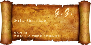 Gula Gusztáv névjegykártya